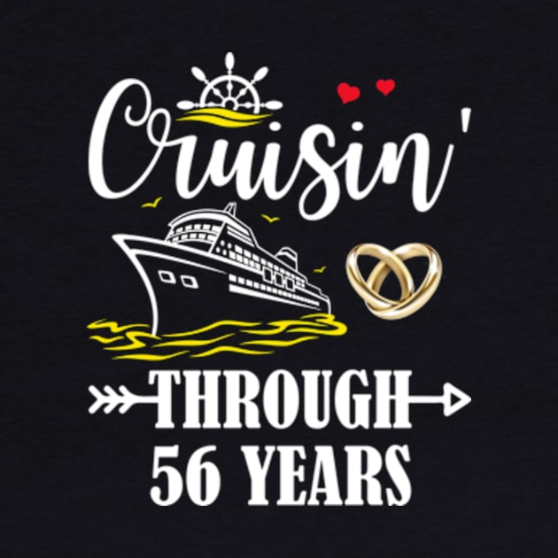 Cruising Through 56 Years Family 56th Anniversary Cruise Couple by Madridek Deleosw